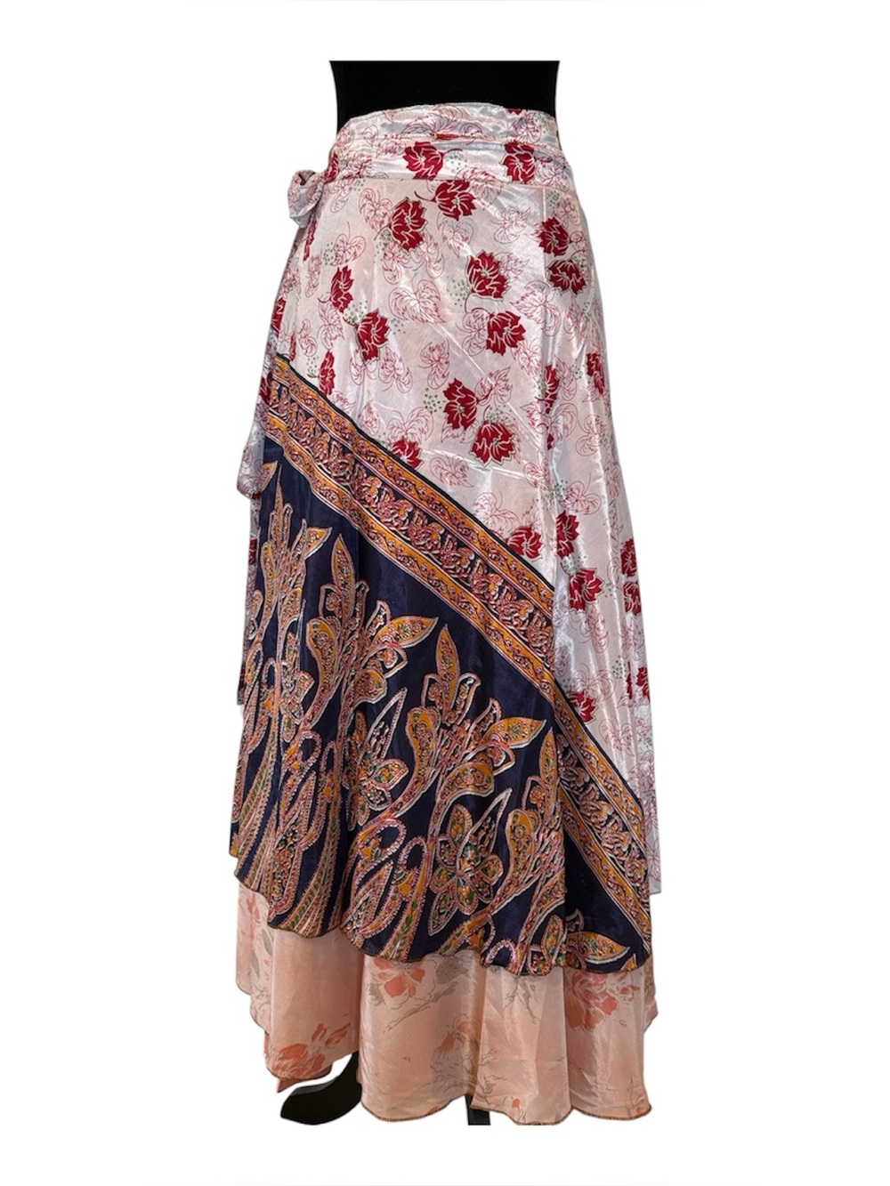 Multiprint Double Side Wrap Skirt